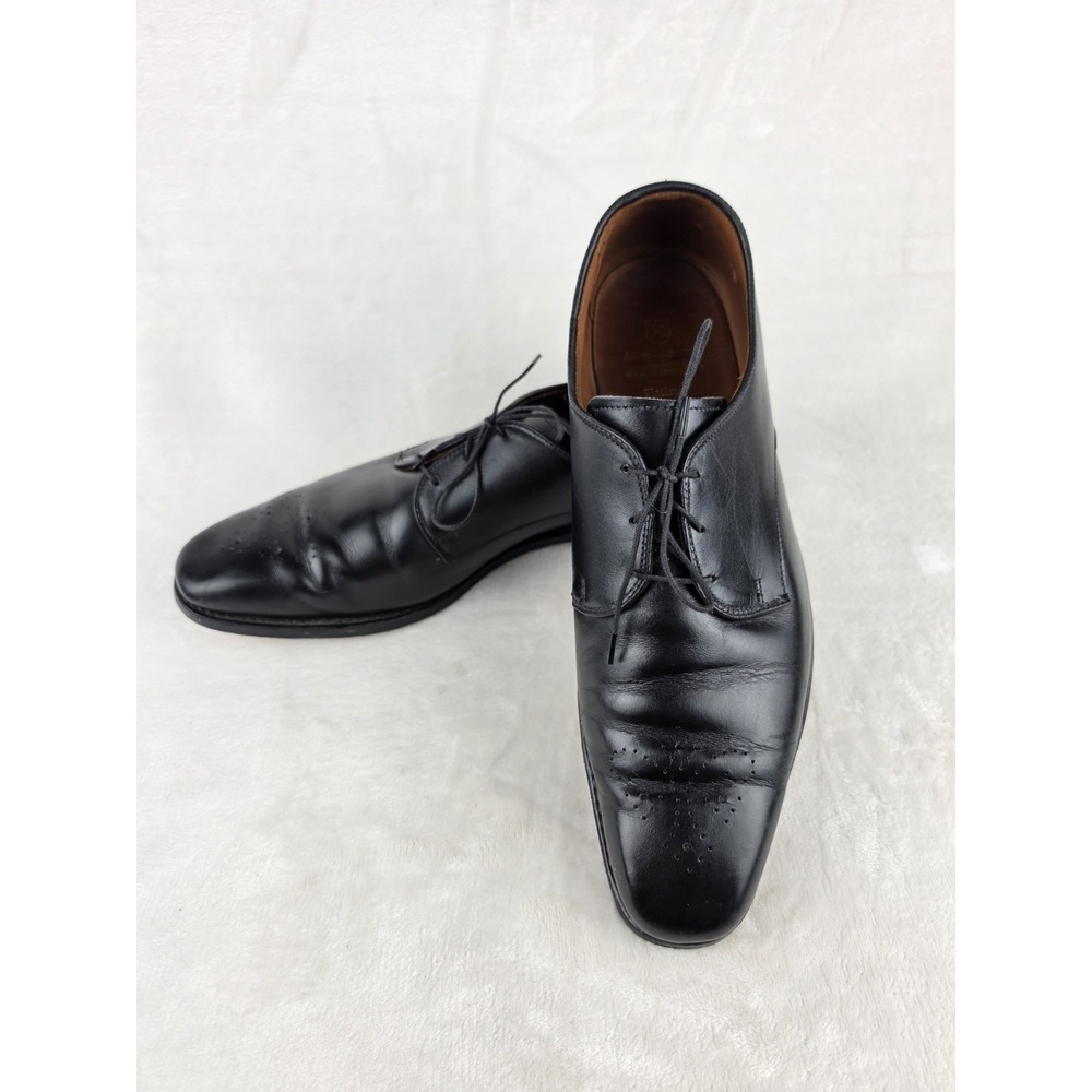 Allen Edmonds Flatiron Mens Dress Shoes Size 13 D Black Leather Perforated